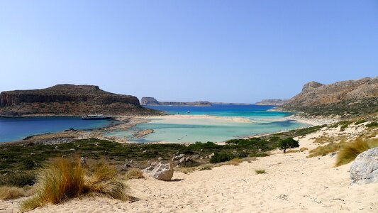 Balos beach crete greece photo