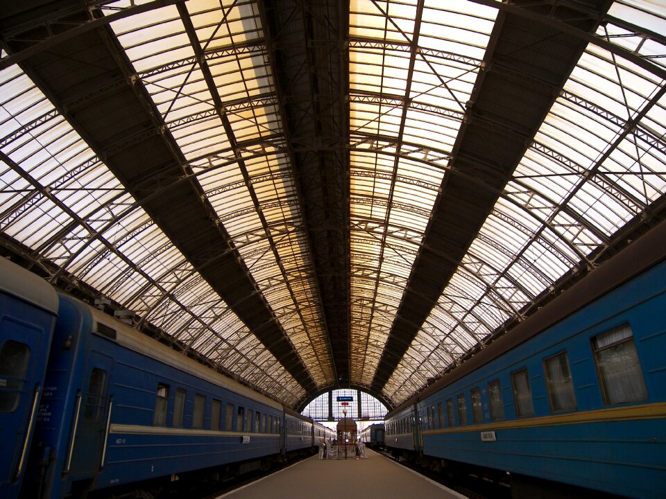 Ukraine train perspective