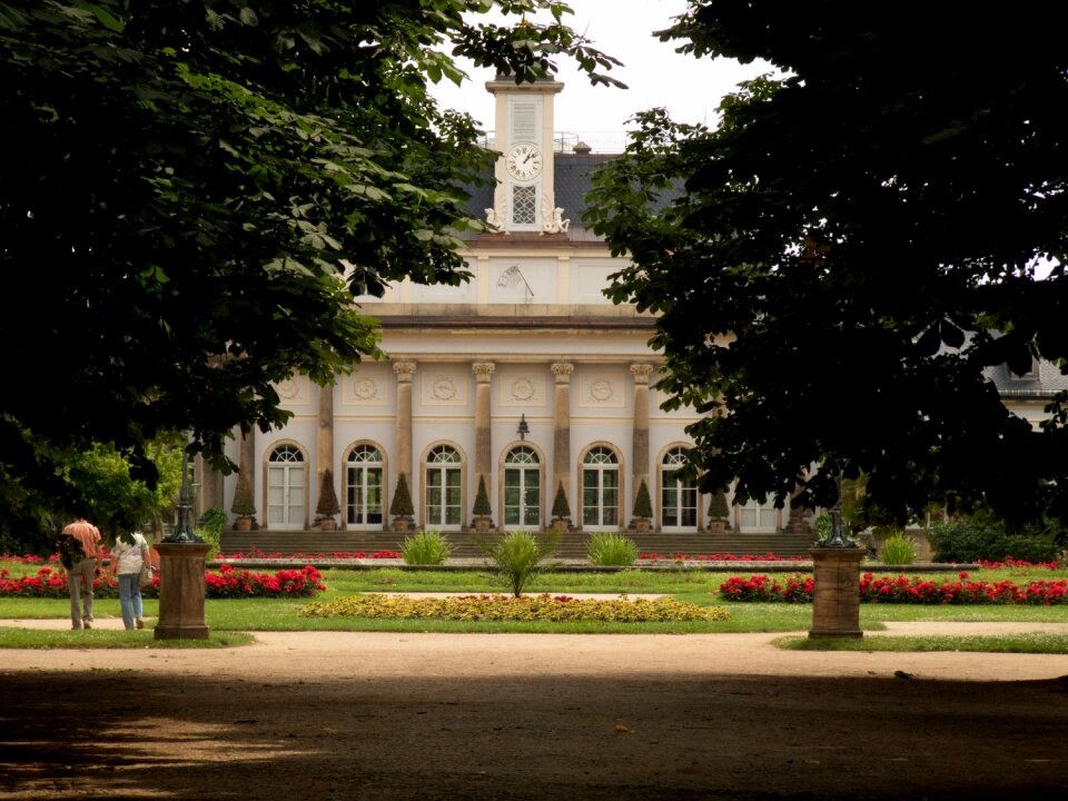 Castle pleasure garden saxony photo