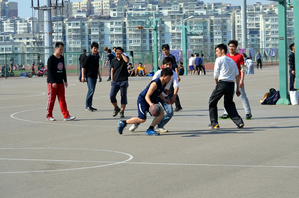 Hoops playground court