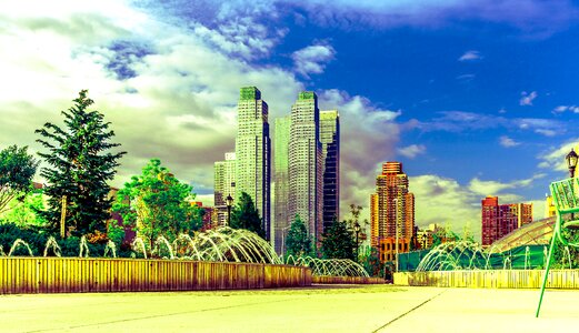 City urbal fountain