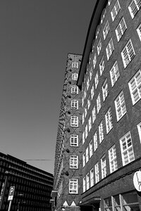 Architecture black white building