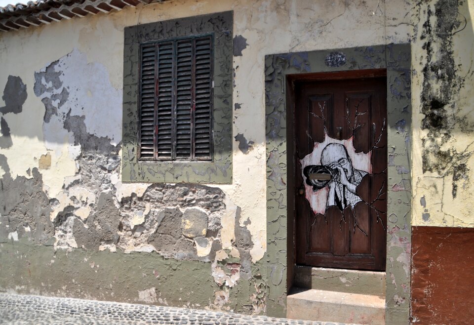 Street art photo graph hauswand