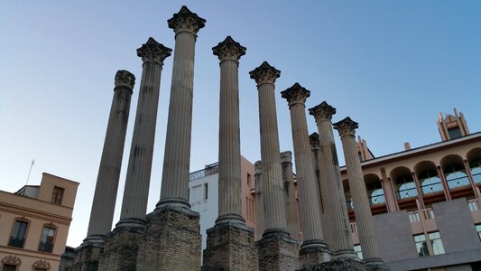 Roman temple columns temple