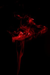 Smoke art red