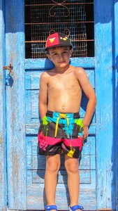 Door blue colors