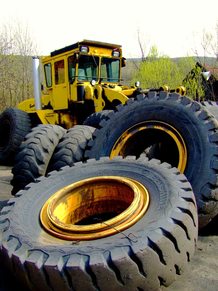 Mining yellow machine