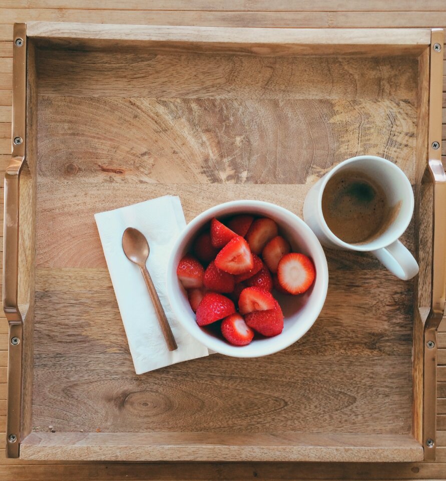 Cup morning coffee