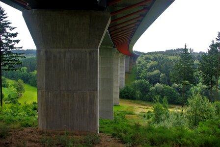 Road highway bridge germany photo