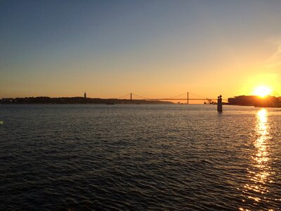 Sunset river portugal