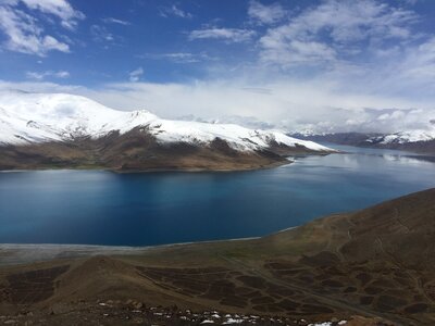 Tibet the scenery yanghu photo