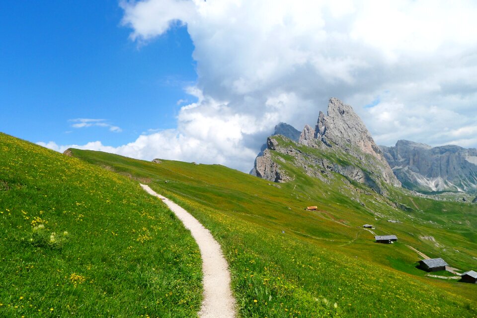 Alm alpine panorama nature photo