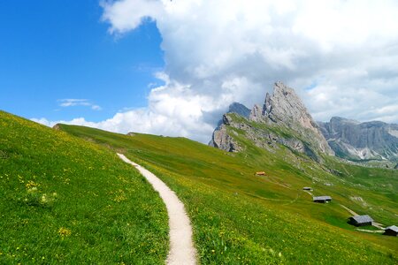 Alm alpine panorama nature