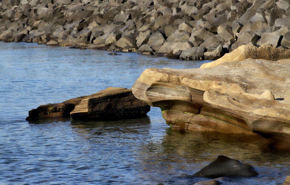 Beach rocks view