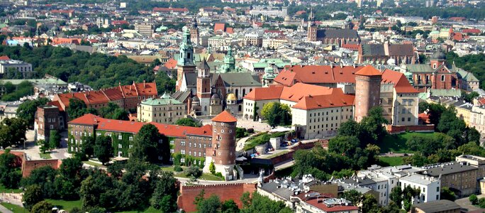 Aerial poland the museum