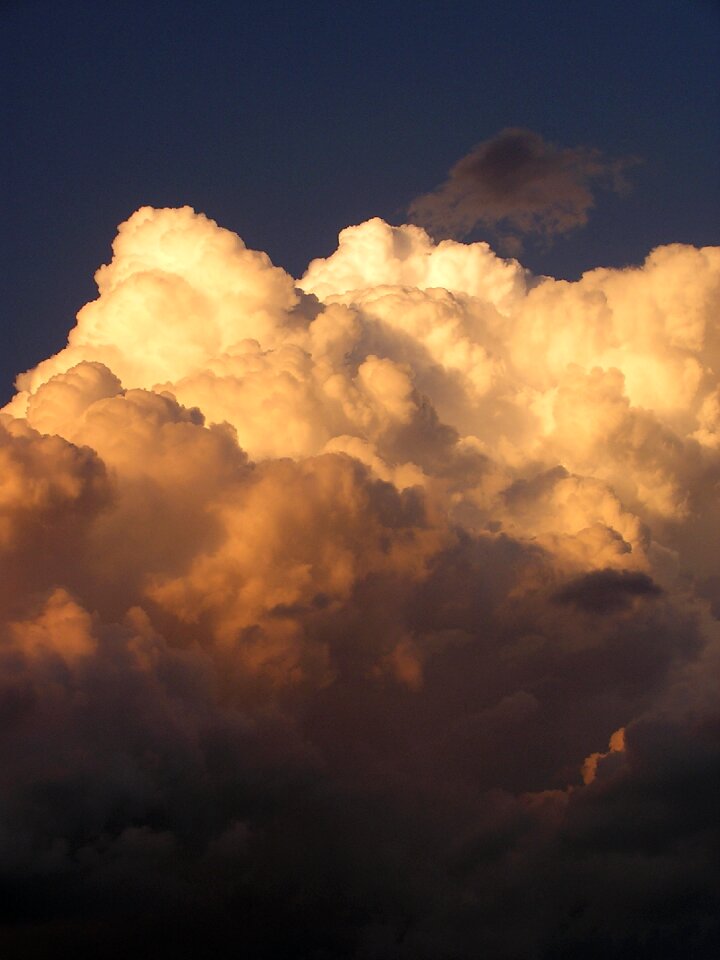 Heavy clouds stormy climate