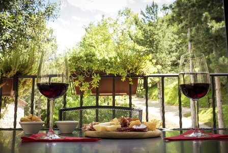 Acute mountain chopping board patio
