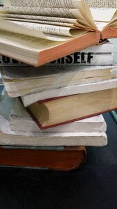 Books a pile of books photo