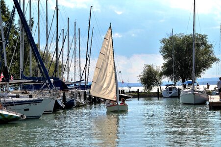 Balaton lake marina photo