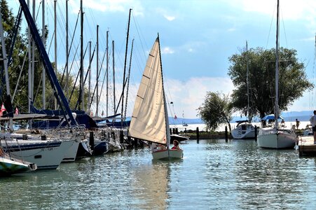 Balaton lake marina