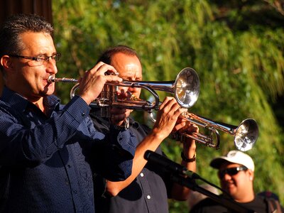 Sound trumpets music band photo
