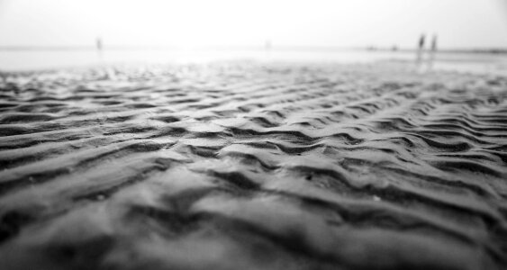 Spain edge of the sea sand photo