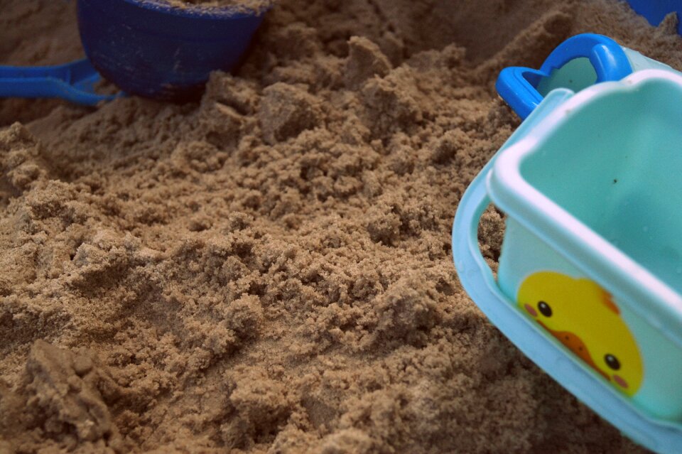Bucket children bucket digging