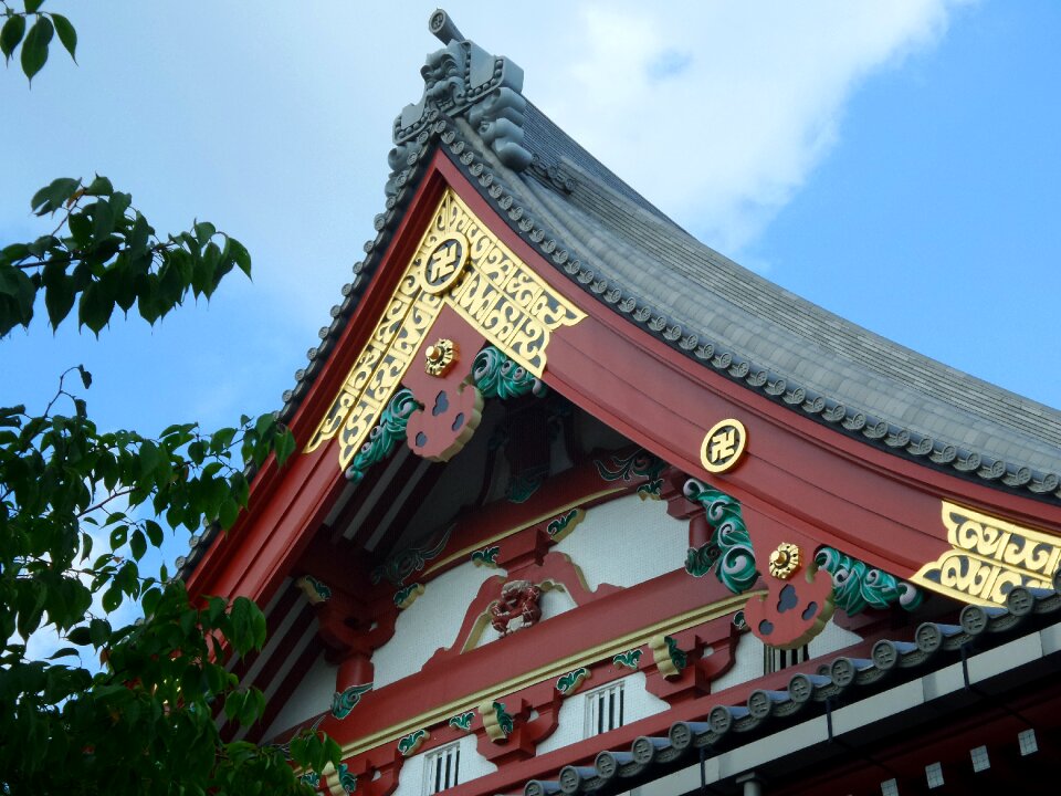 Decoration gold red