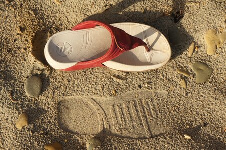 Sandal footstep lifestyle photo