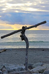 Beach sunset hokitika