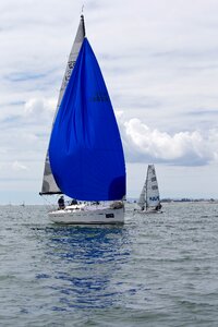 Yachting wind sky photo