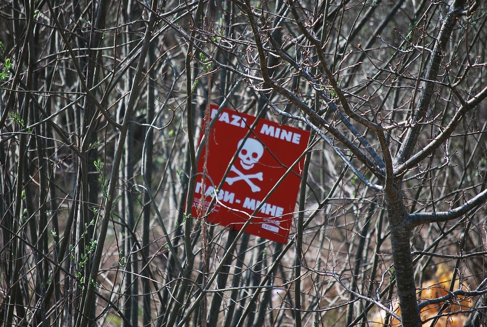 Mine labeling land mine land mines
