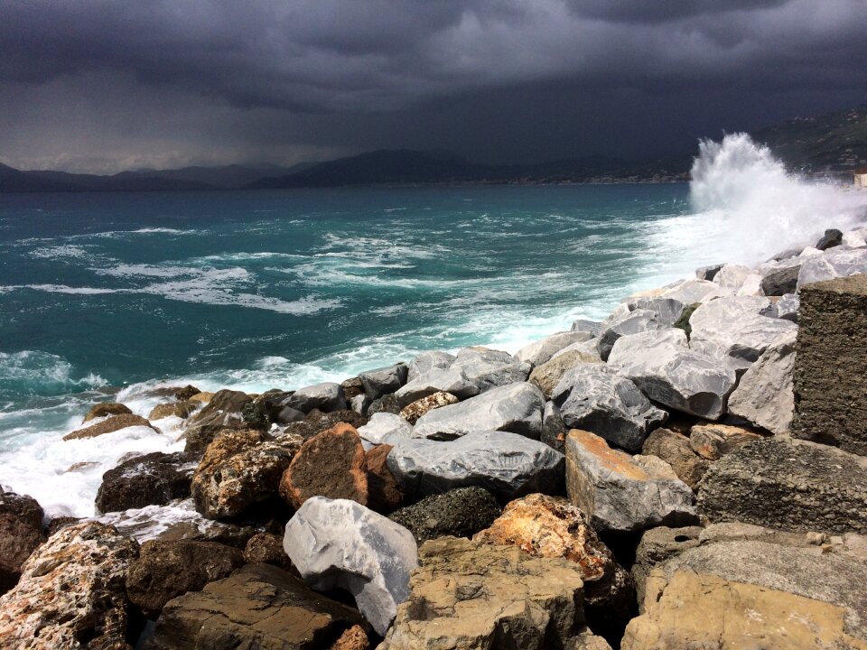 Coast stones beach photo