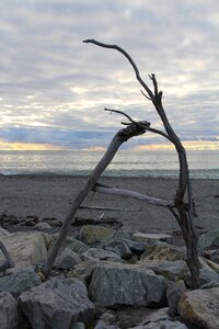 Beach sunset hokitika