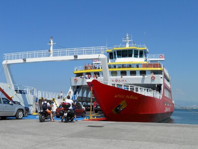 Greek ferry ferry port