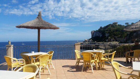 Terrace sea cafe photo