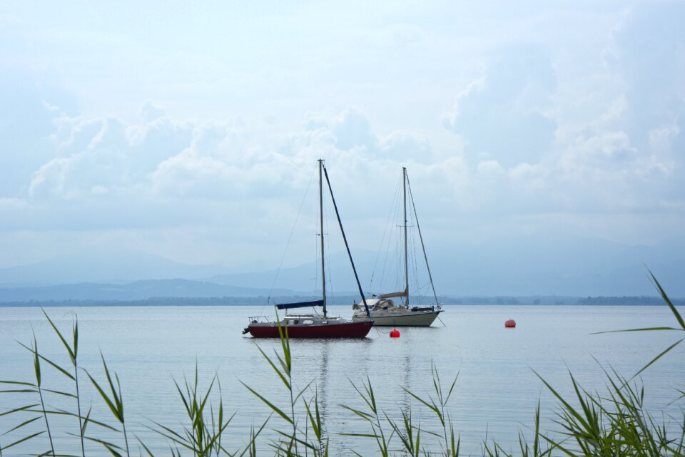 Lake landscape chiemsee