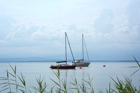 Lake landscape chiemsee