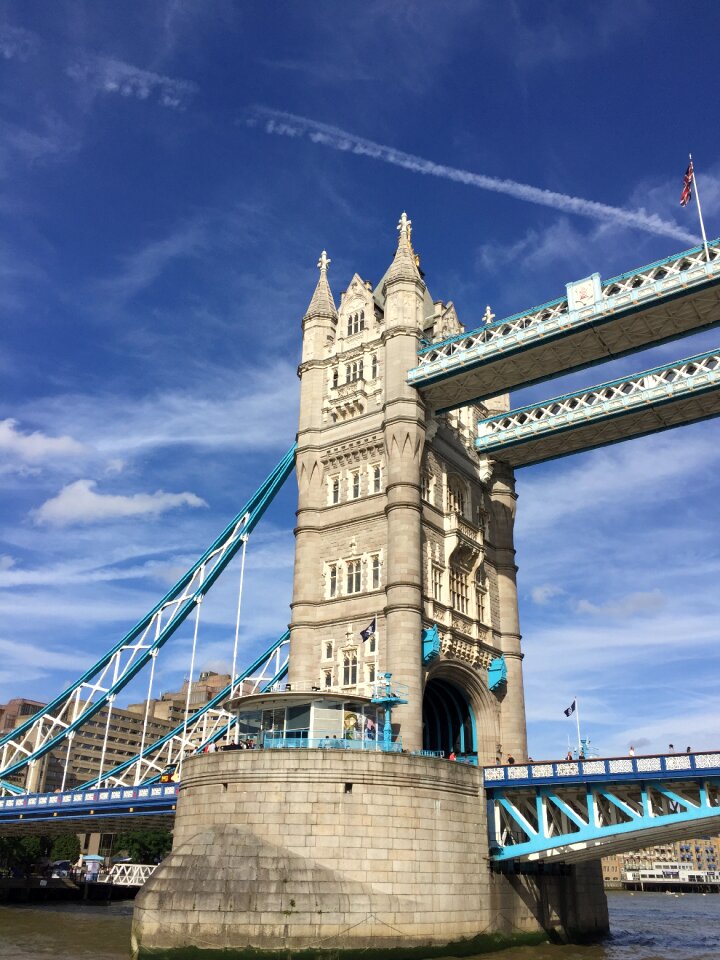 River bridge tower photo