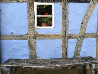 Rural old farmhouse fachwerkhaus photo