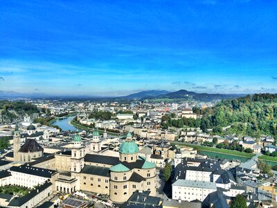 Salzburg cathedral fortress salzburger land photo