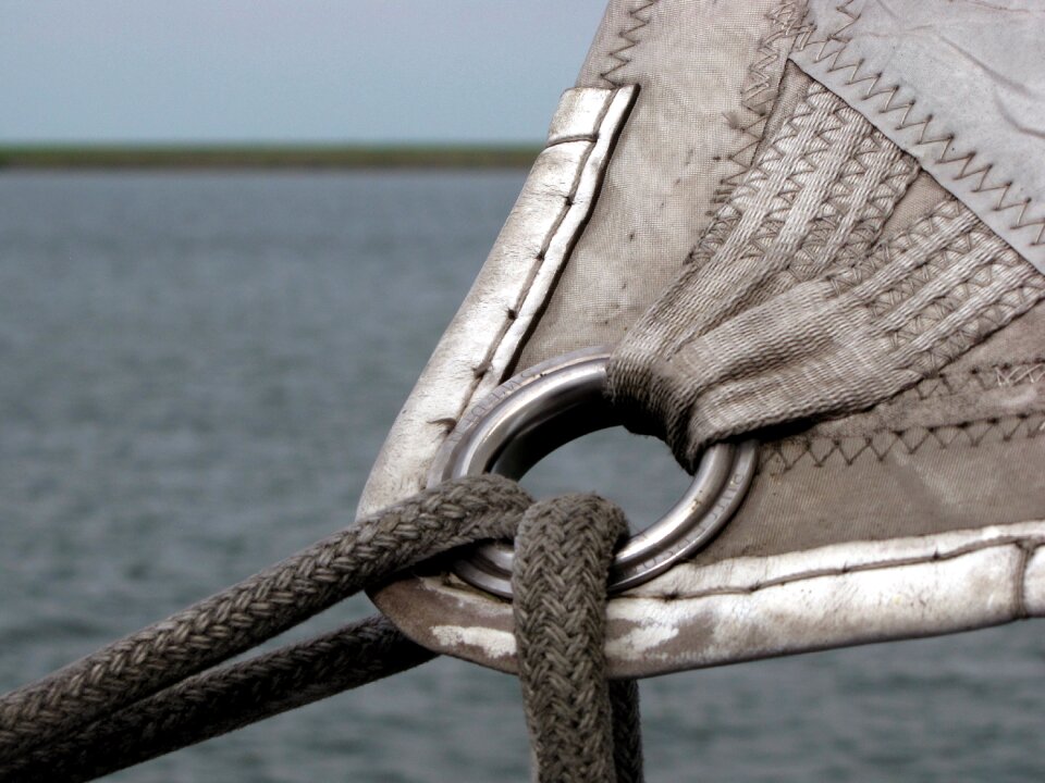Wind and water sailing boat detail