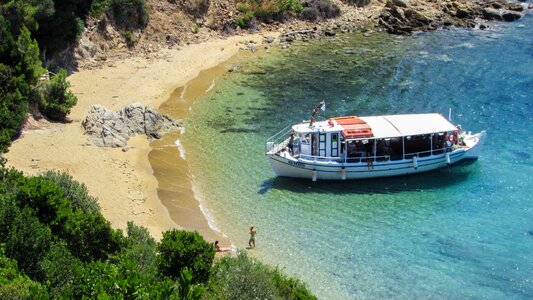 Beach boat island photo