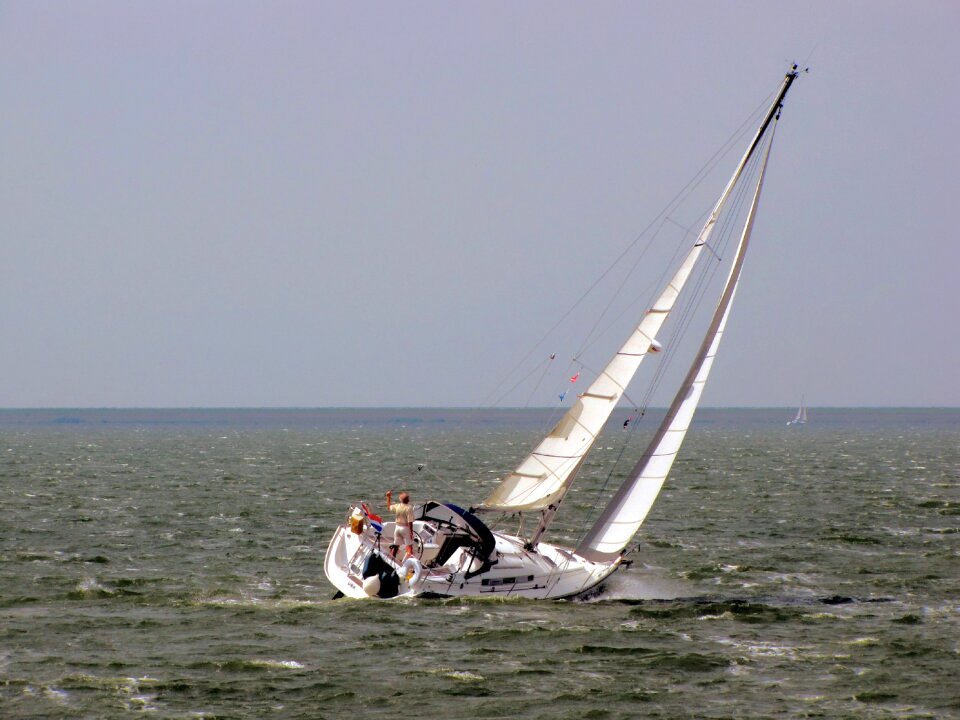 Horizon offing ijsselmeer