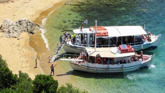 Beach boat island photo