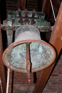 Bronze old bell tower