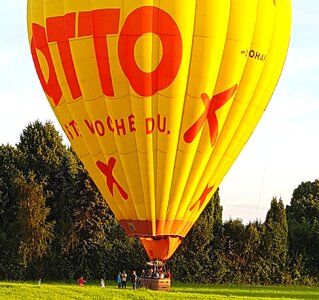 Hot air balloon ride landed personal