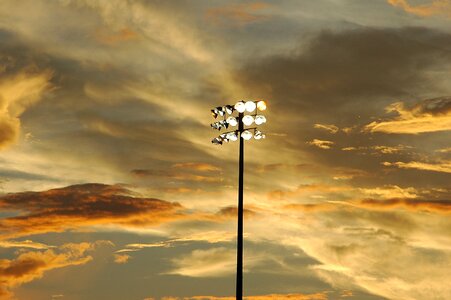 Sunset field sports photo