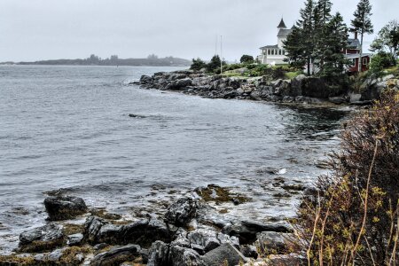 Bay ocean landscape