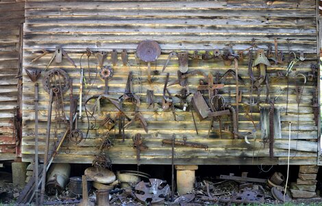 Wall farm tools rural photo